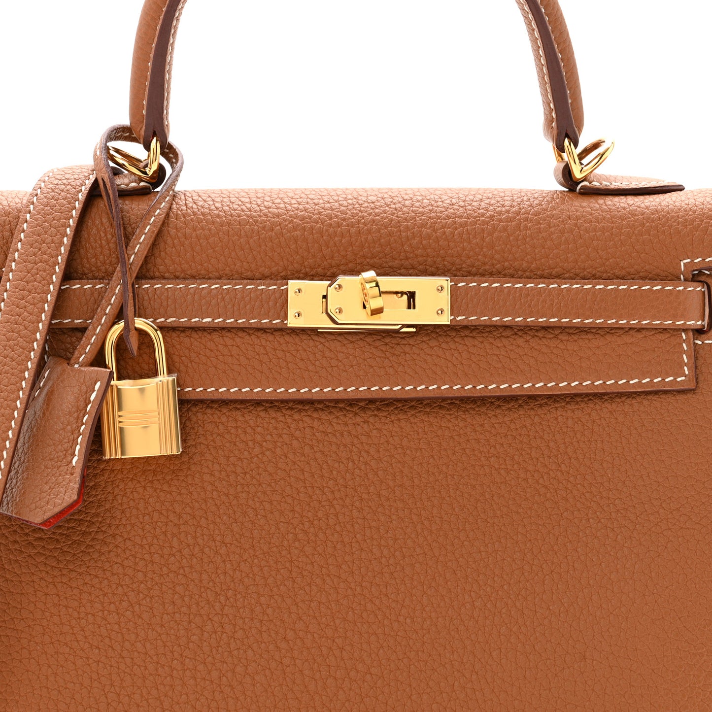 Togo Horseshoe Kelly Sellier 25 Gold Capucine