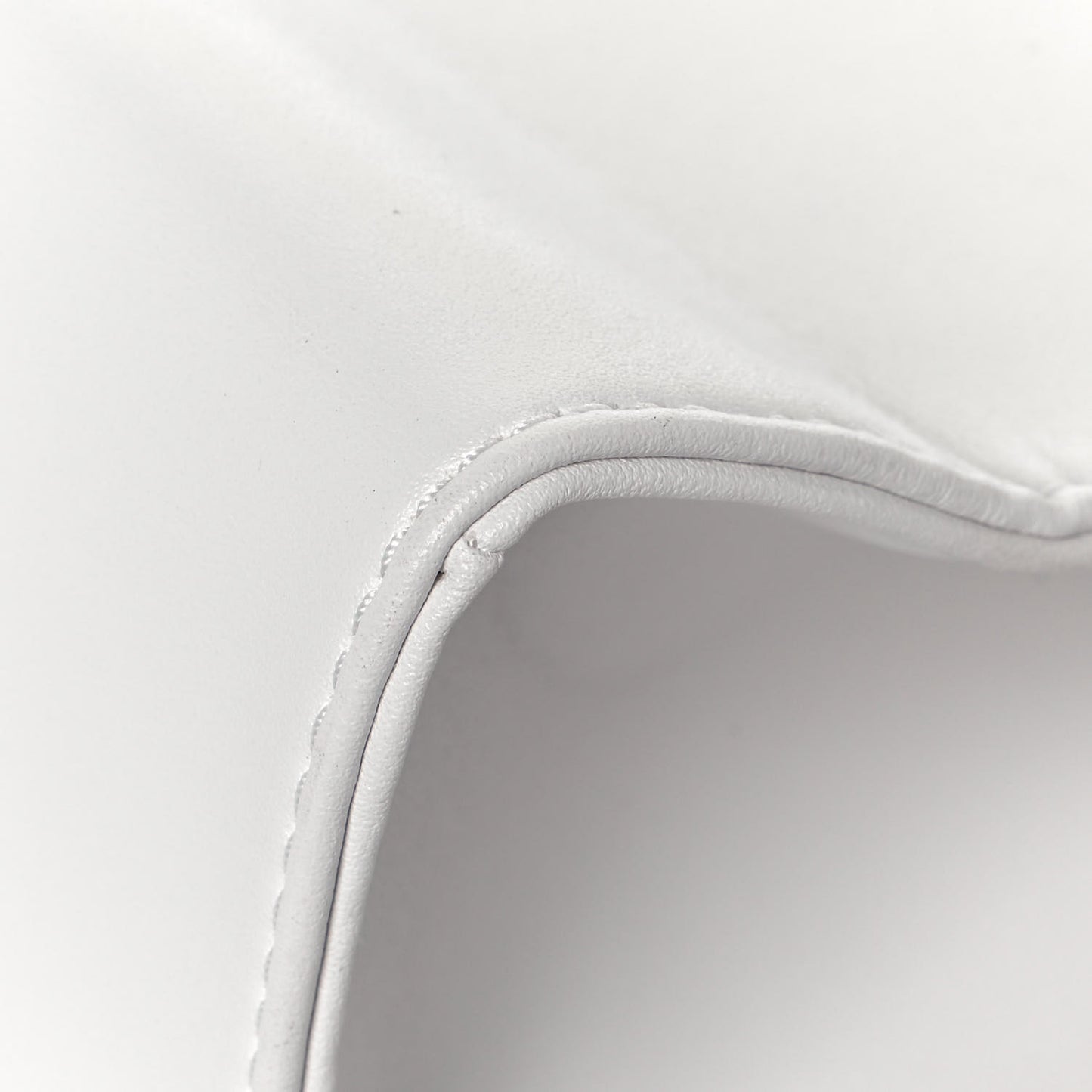 Vegan Leather Small Shopping Bag White