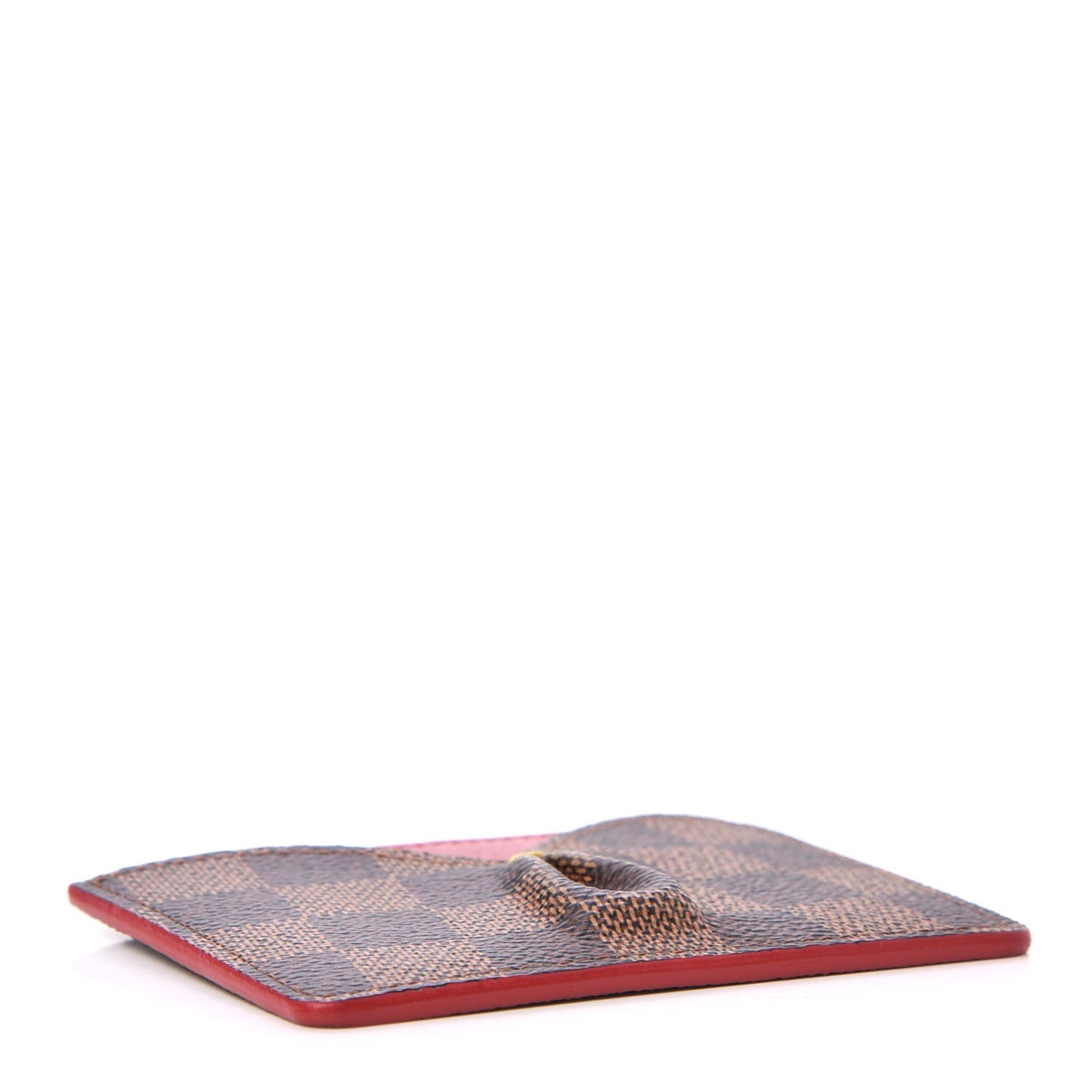 Damier Ebene Caissa Card Holder Cherry