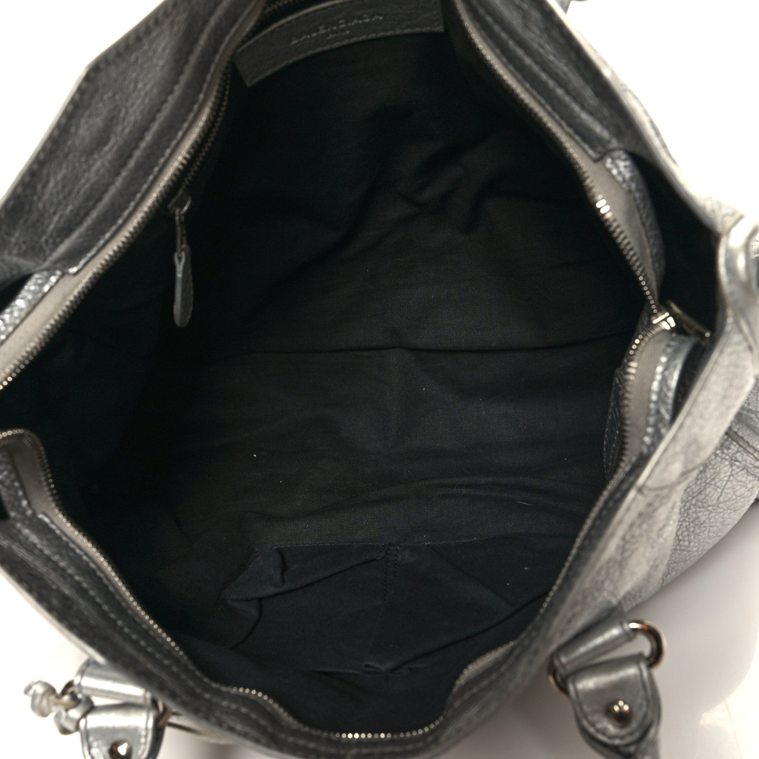 Balenciaga Metallic Agneau Giant 12 Silver Hardware City Gris Aluminum 6 of 14