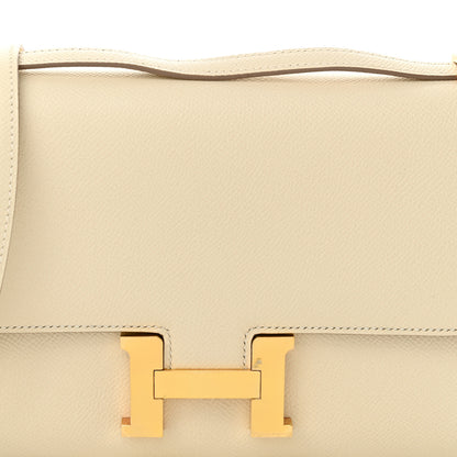 Hermes Epsom Horseshoe Constance Elan 25 Craie 8 of 10