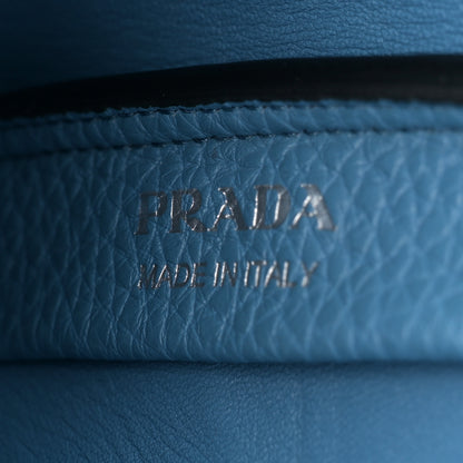 Prada Vitello Daino Soft Mini Dynamique Tote Cobalto 6 of 13