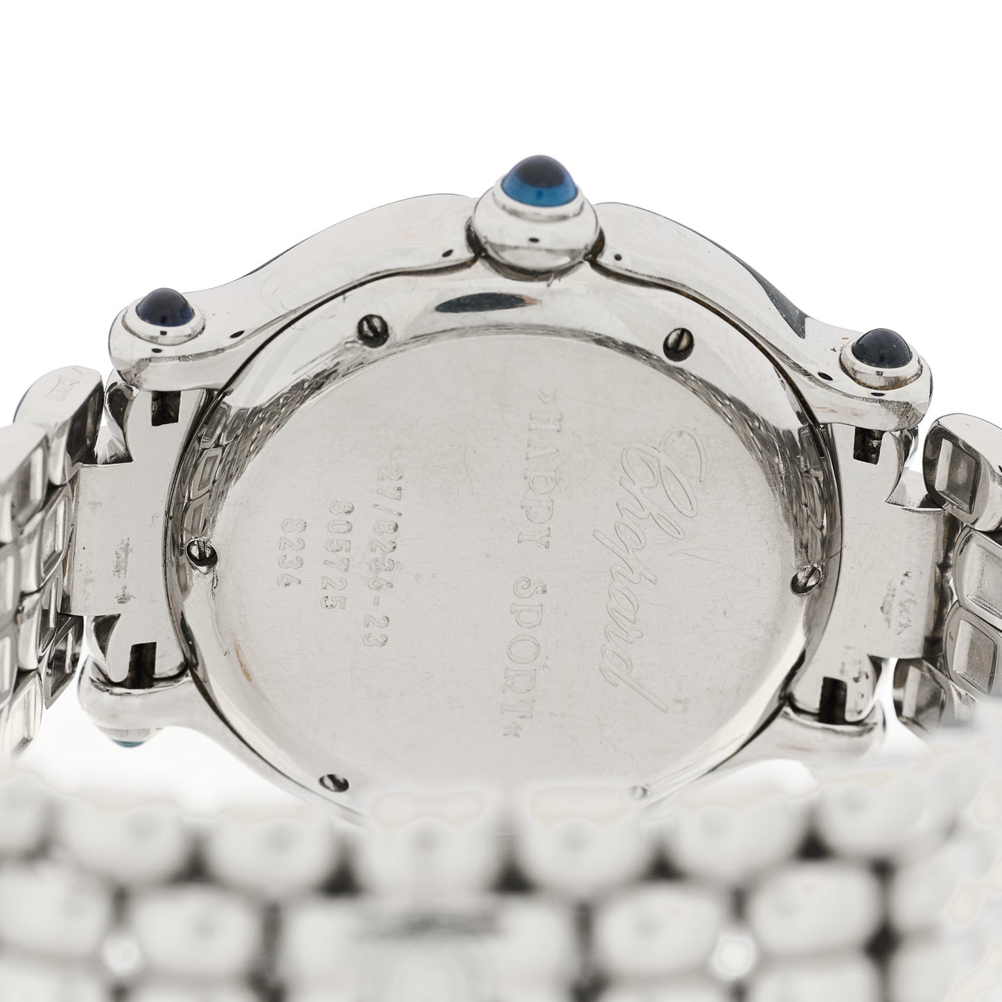 Stainless Steel 7 Diamond 32mm Happy Sport Quartz Watch
