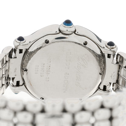 Chopard Stainless Steel 7 Diamond 32mm Happy Sport Quartz Watch 4 of 4