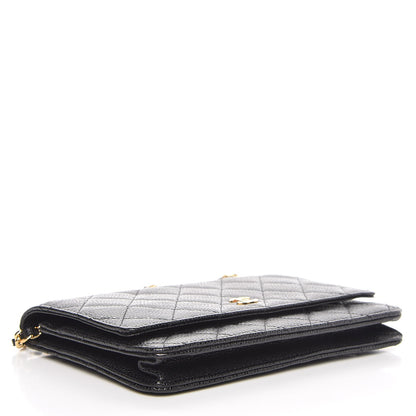 Chanel Caviar Quilted Wallet On Chain WOC Black 4 of 9