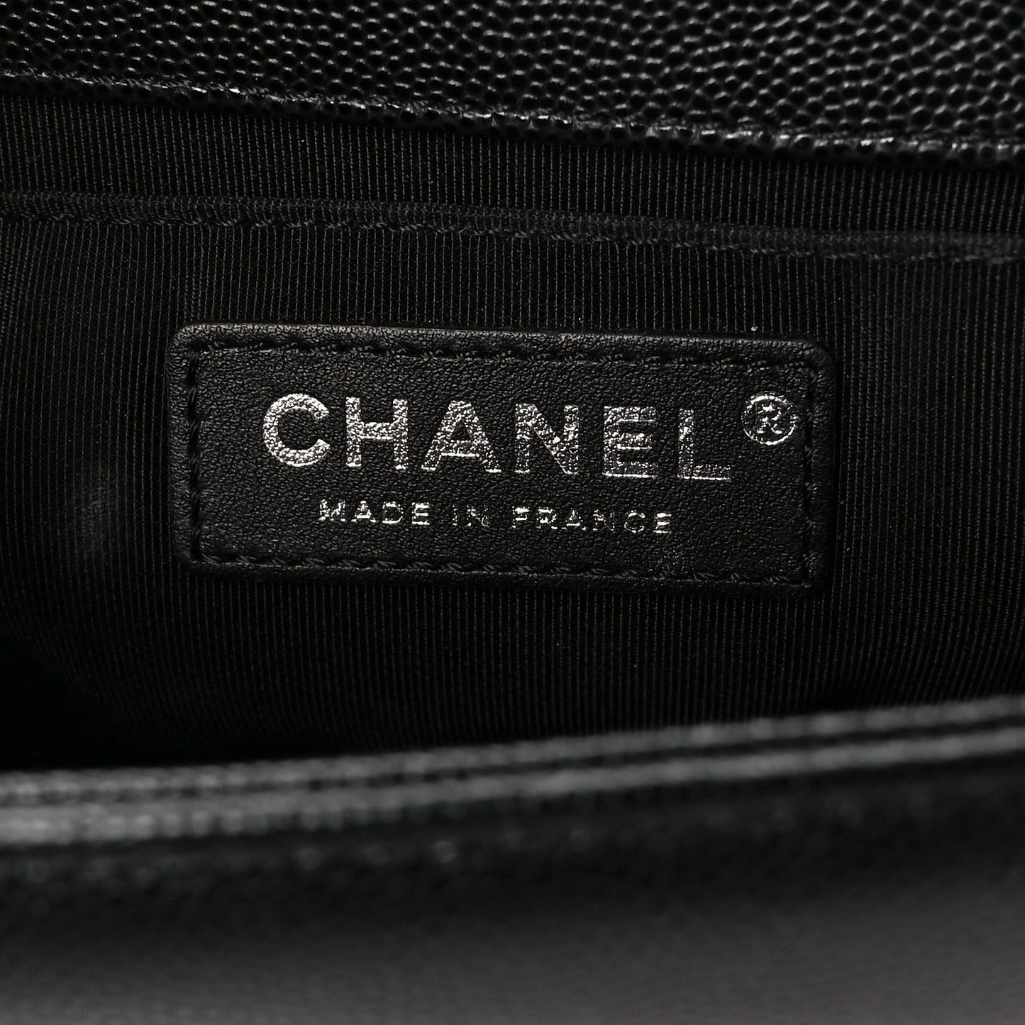 Caviar Quilted Small Boy Flap Black