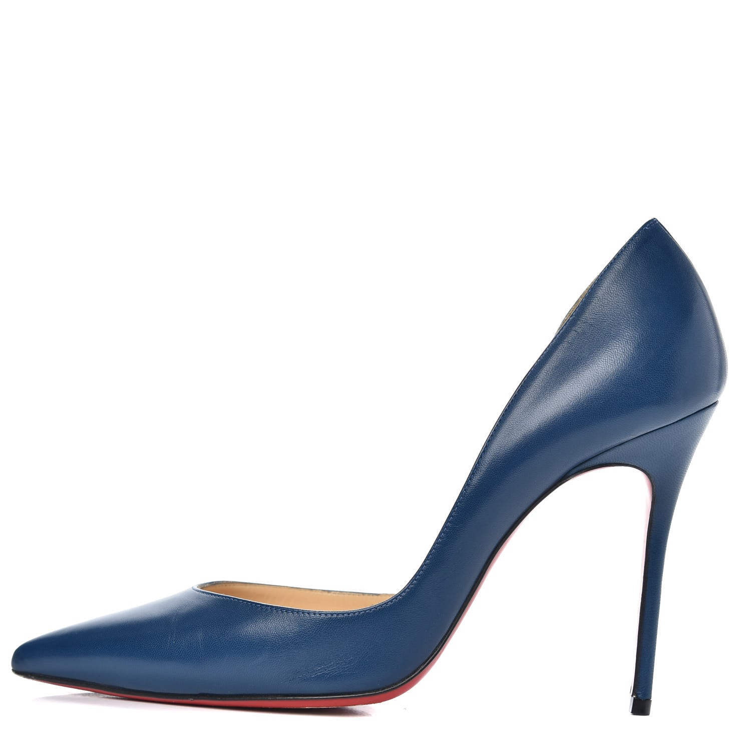 Christian Louboutin Shiny Nappa Iriza 100 Pumps 38.5 Espadon 1 of 11