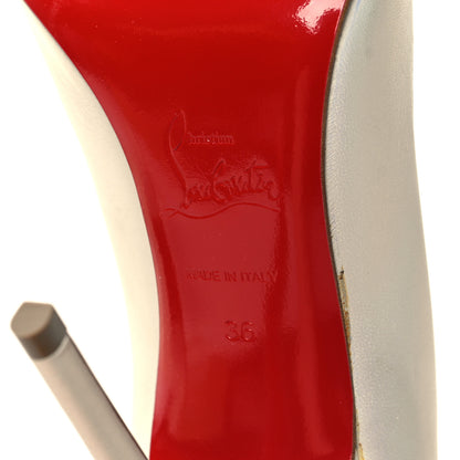 Christian Louboutin Nappa Corneille 100 Pumps 36 Snow 7 of 9