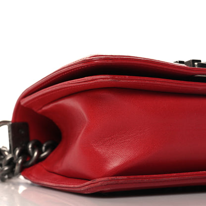 Chanel Galuchat Stingray Small Boy Flap Red 9 of 11
