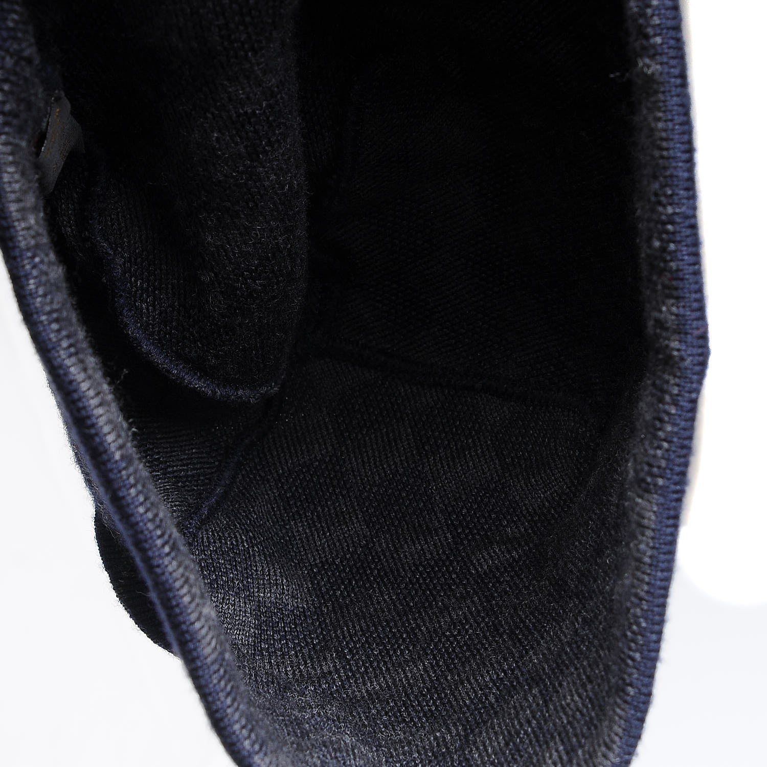 Louis Vuitton Wool Bonnet Petit Damier Beanie Hat Navy 4 of 6