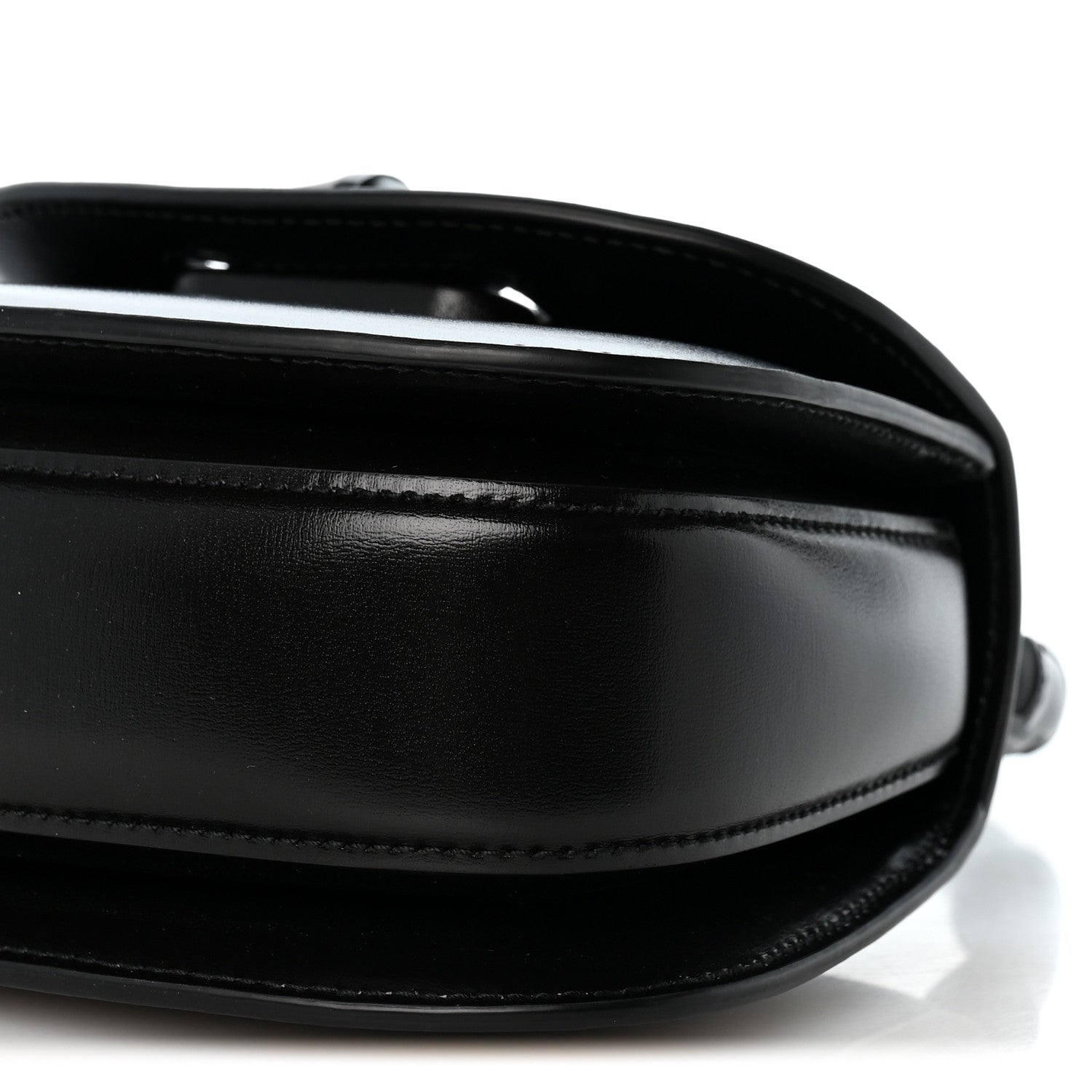 Gucci Boarded Dyana Lux Calfskin Web Monochrome Small Bamboo 1947 Top Handle Bag Black 10 of 12
