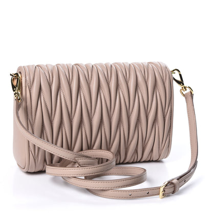 Miu Miu Nappa Matelasse Crossbody Cammeo 2 of 8