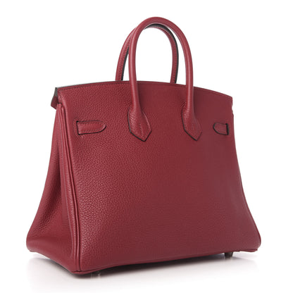 Hermes Togo Birkin 25 Rouge Grenat 3 of 10