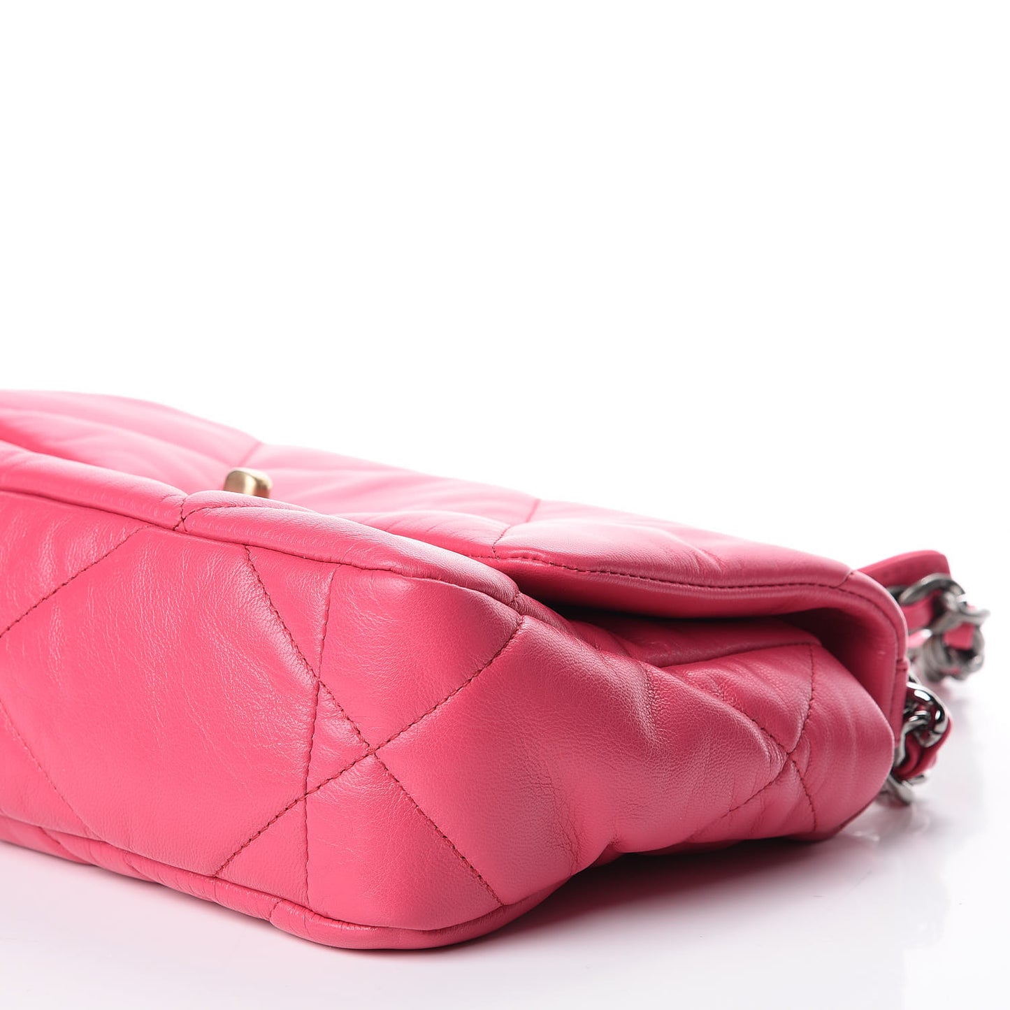 Goatskin Quilted Medium 19 Flap Pink
