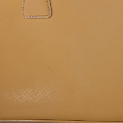 Prada Saffiano Vernice Small Galleria Double Zip Ginestra 14 of 22