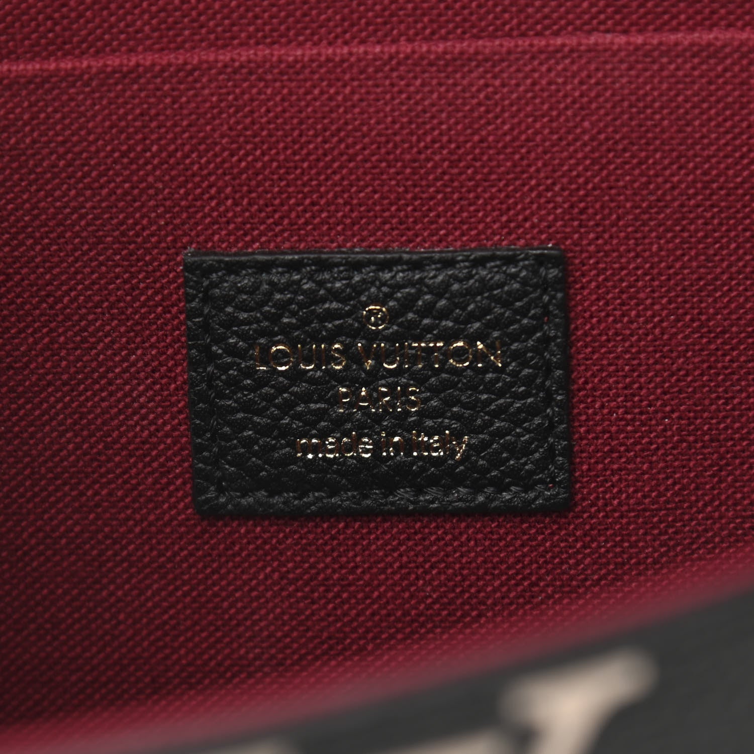 Louis Vuitton Empreinte Monogram Giant Felicie Pochette Black Beige 6 of 9