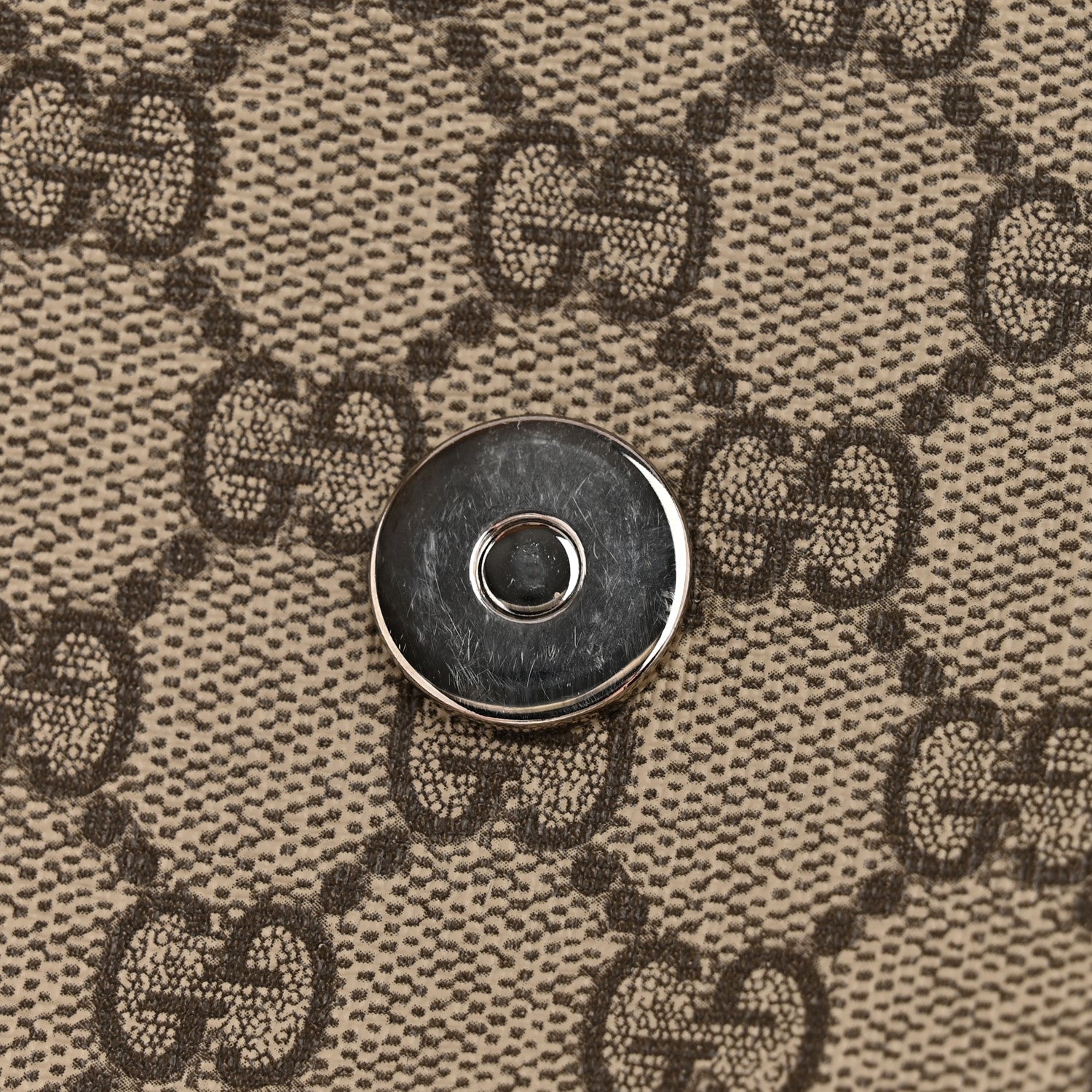 Gucci GG Supreme Monogram Selleria Calfskin Small Satchel Messenger Bag Beige Ebony Cocoa Dark Chocolate 11 of 12