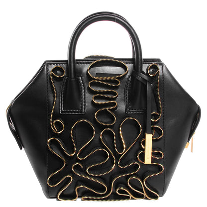 Stella McCartney Faux Leather Small Cavendish Zipper Tote Black 1 of 8