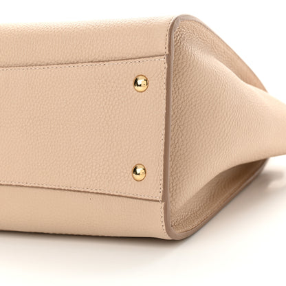 Salvatore Ferragamo Calfskin Double Handle Medium Amy New Bisque 10 of 14