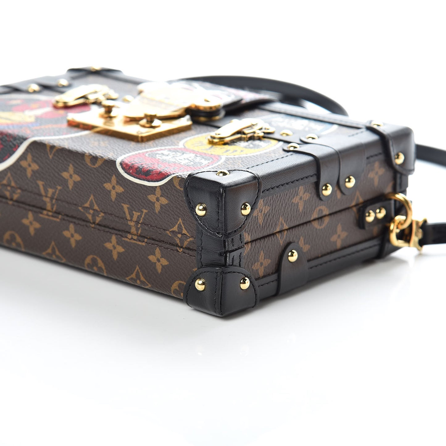 Monogram Kabuki Petite Malle Black