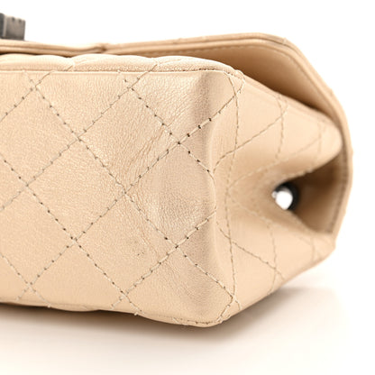 Chanel Metallic Sheepskin Quilted 2.55 Reissue Mini Flap Beige 10 of 13
