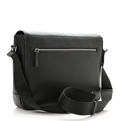 Burberry Grainy Calfskin Embossed Bruno Messenger Black 3 of 9