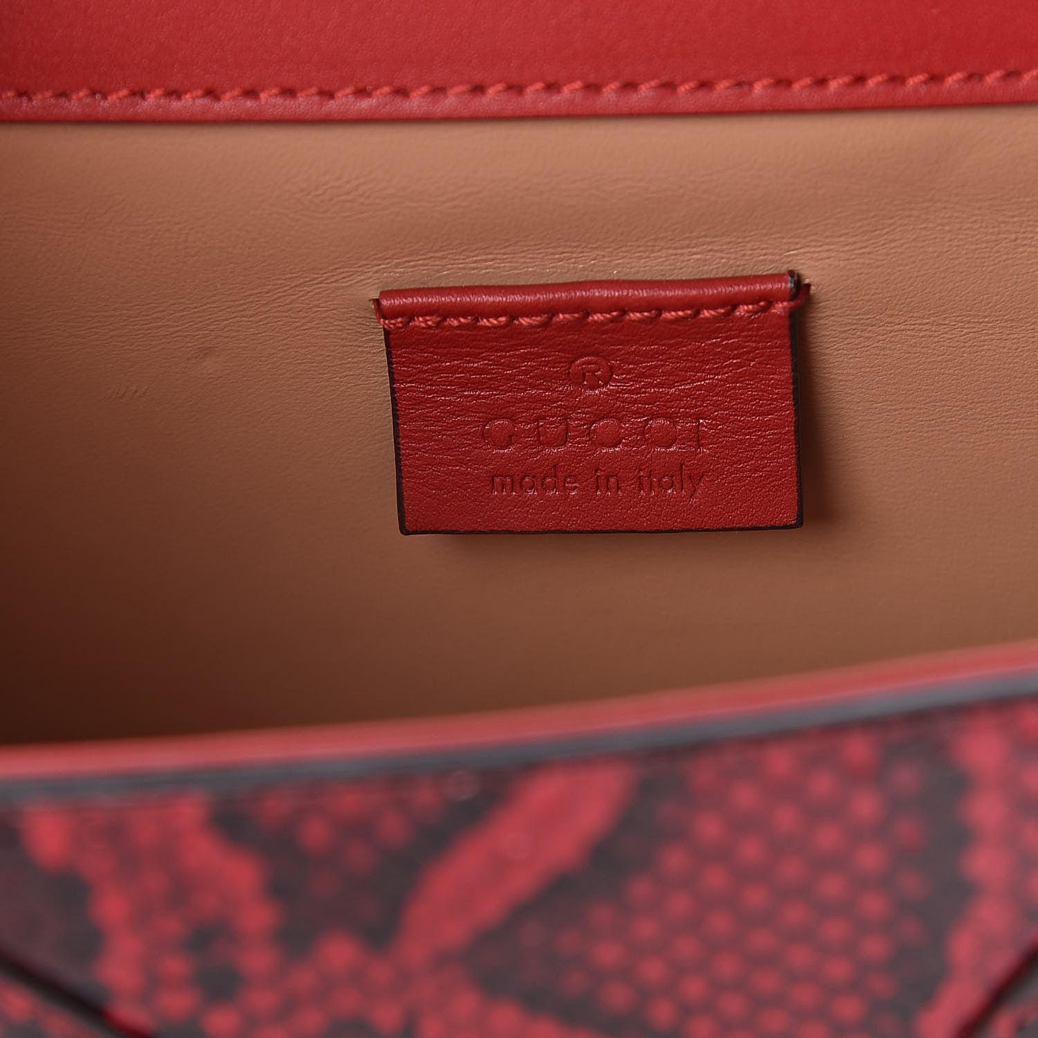 Gucci Elaphe Radiata Small Osiride Shoulder Bag Hibiscus Red 6 of 9
