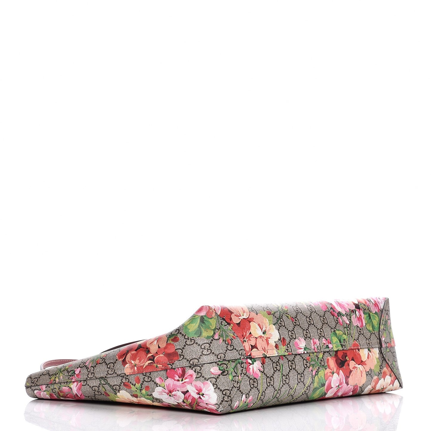 GG Supreme Monogram Blooms Medium Reversible Tote Beige Multicolor Dry Rose