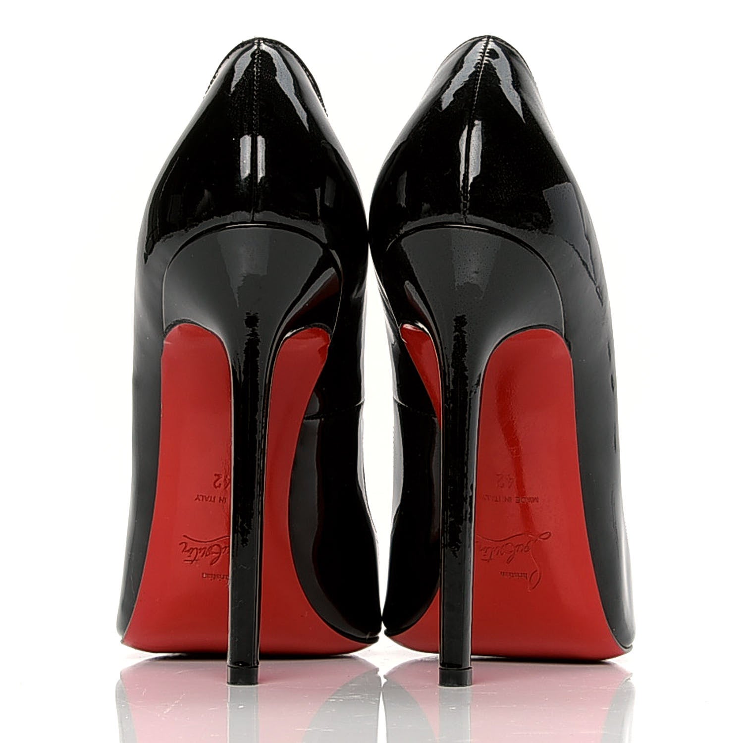 Christian Louboutin Patent Pigalle 120 Pumps 42 Black 4 of 7