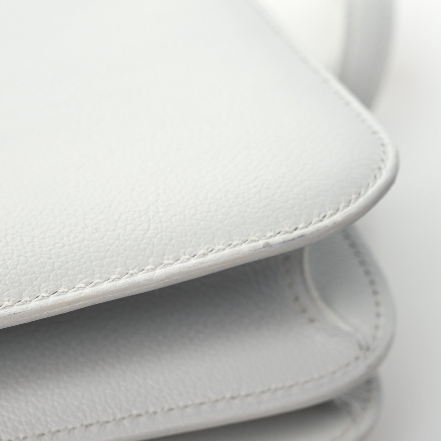 Evercolor Shiny Alligator Constance 18 New White Gris Ciment