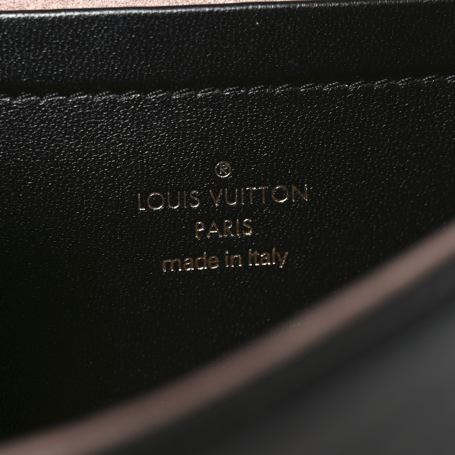 Louis Vuitton Lambskin Embossed Monogram Pochette Coussin Black 6 of 10