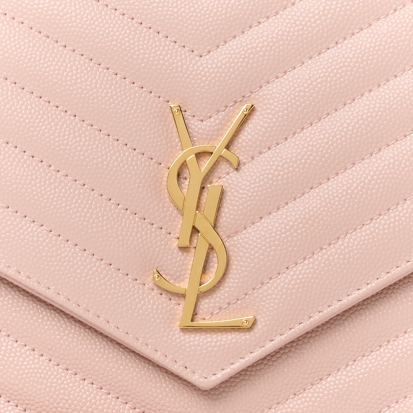 Grain De Poudre Matelasse Chevron Monogram Envelope Clutch Pink