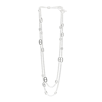 Hermes Sterling Silver Farandole Necklace 160 3 of 6
