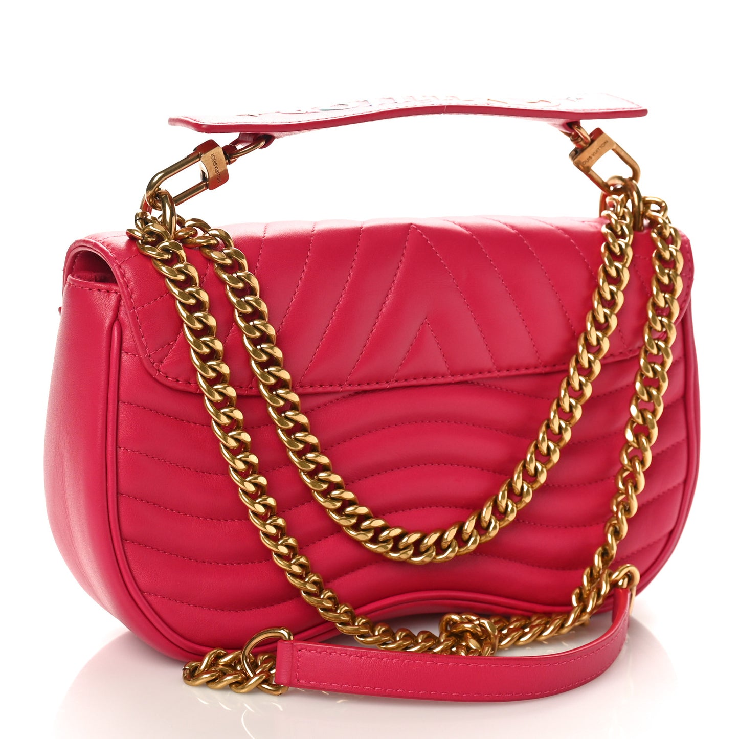 Calfskin New Wave Chain MM Rose Freesia