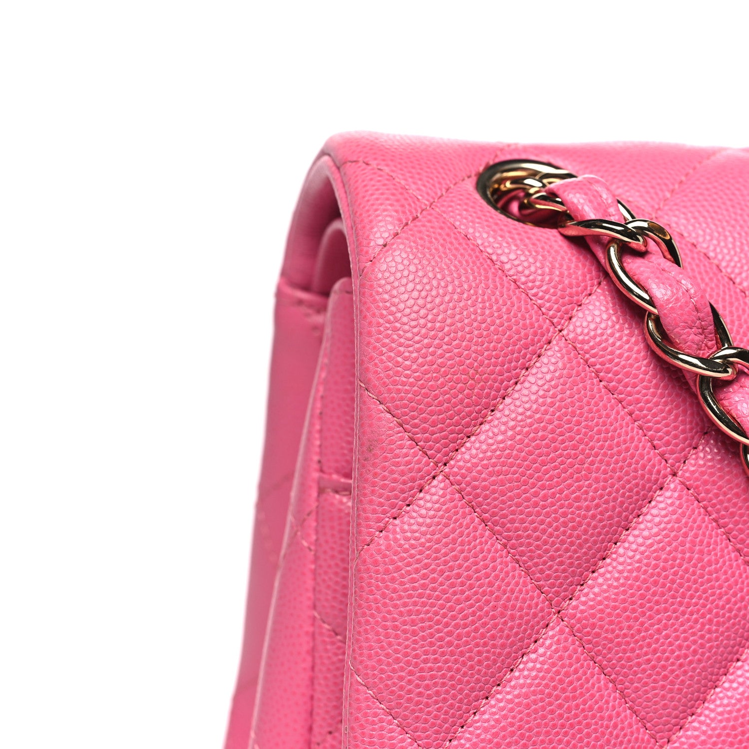 Chanel Caviar Quilted Jumbo Double Flap Pink 13 of 13