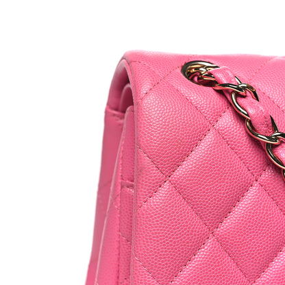 Chanel Caviar Quilted Jumbo Double Flap Pink 13 of 13