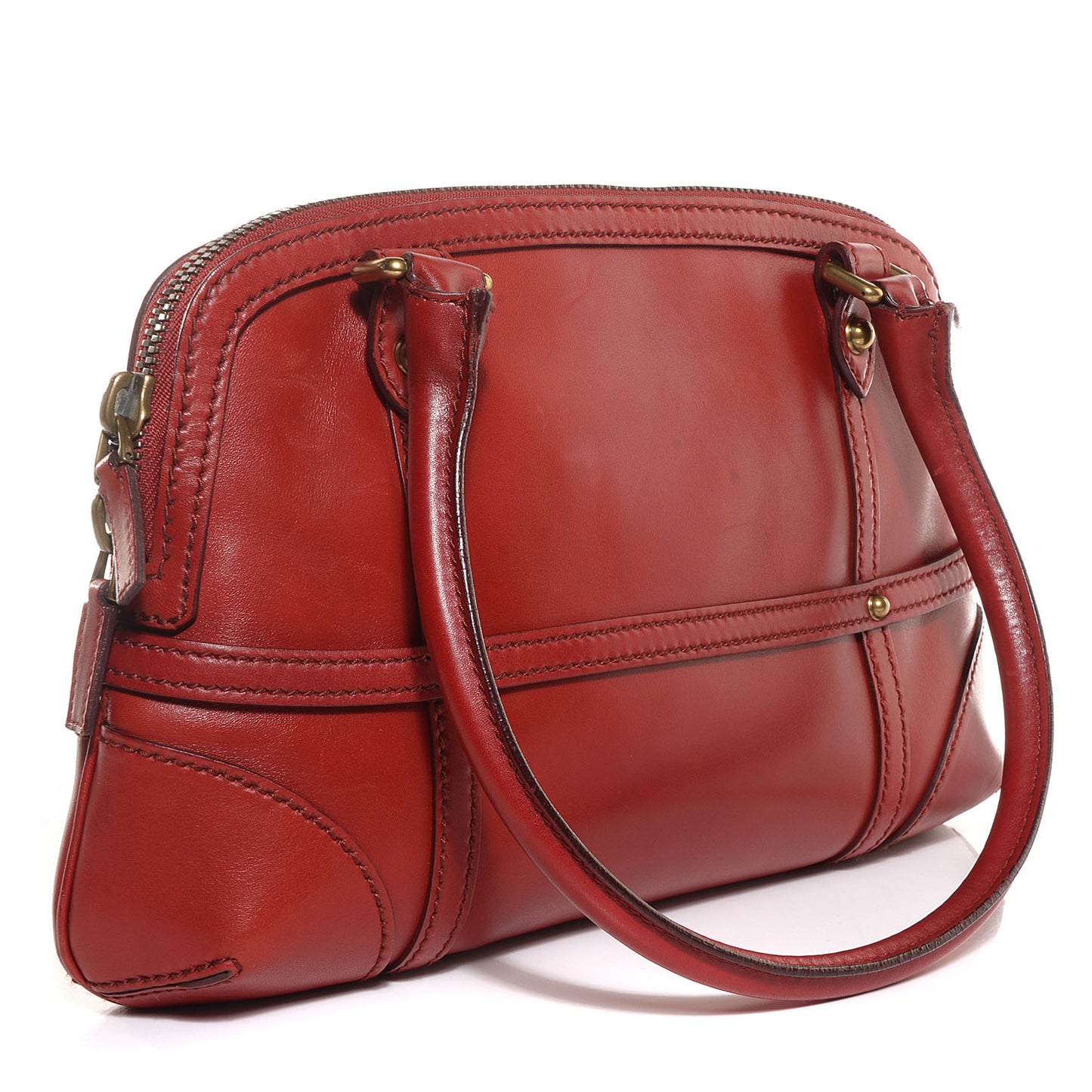 Leather Reins Bag Red