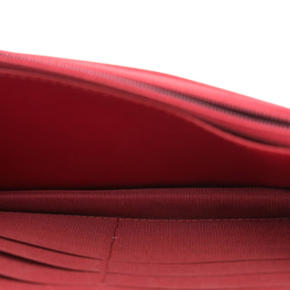 Chanel Caviar Camellia Embossed Wallet On Chain WOC Red 5 of 10