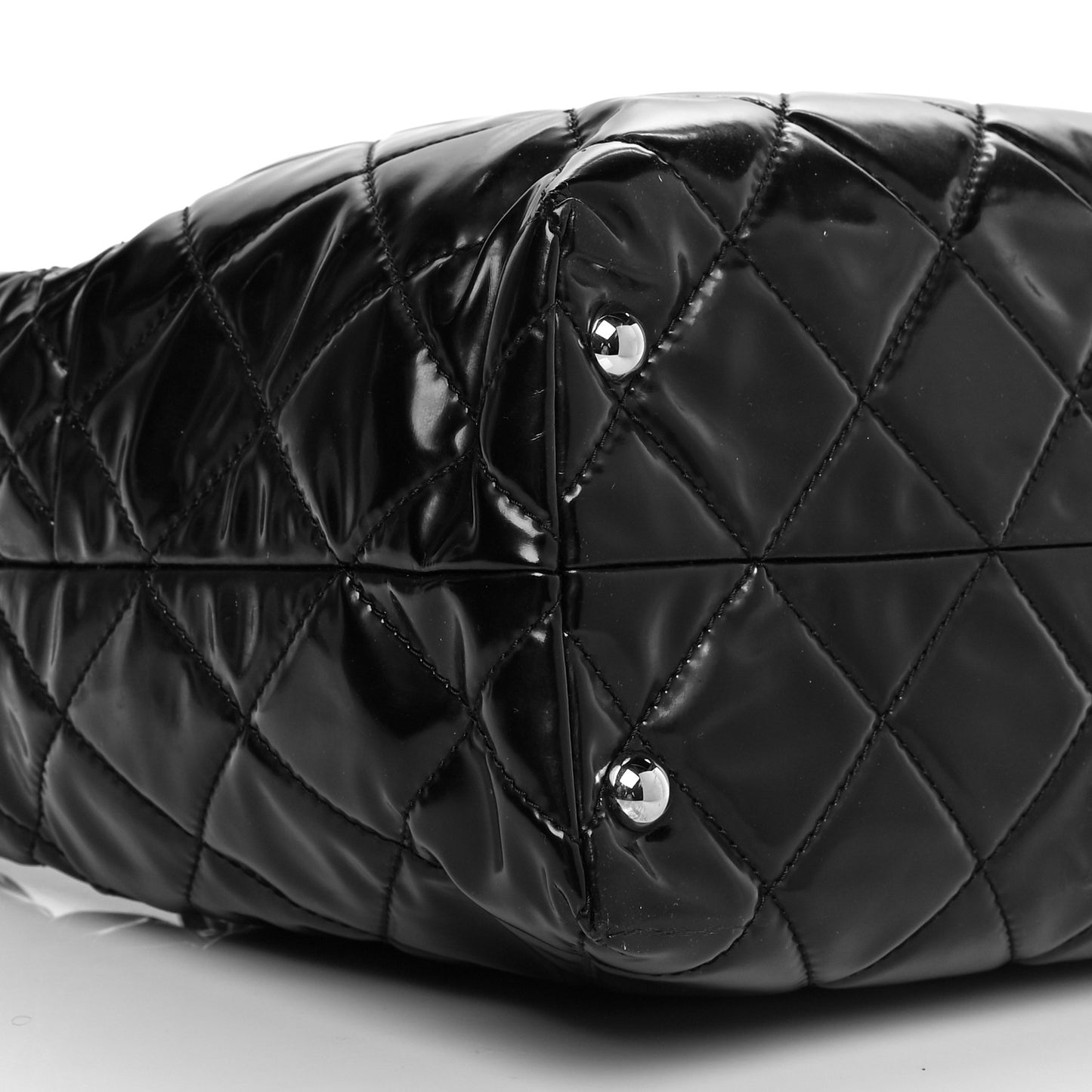 Vinyl Quilted Large In The Business Tote Black