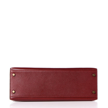 Hermes Courchevel Kelly Sellier 32 Rouge H 6 of 39