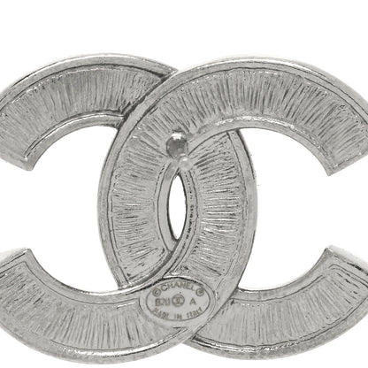 Chanel Crystal Pearl Chain Mania CC Earrings Ruthenium 4 of 4