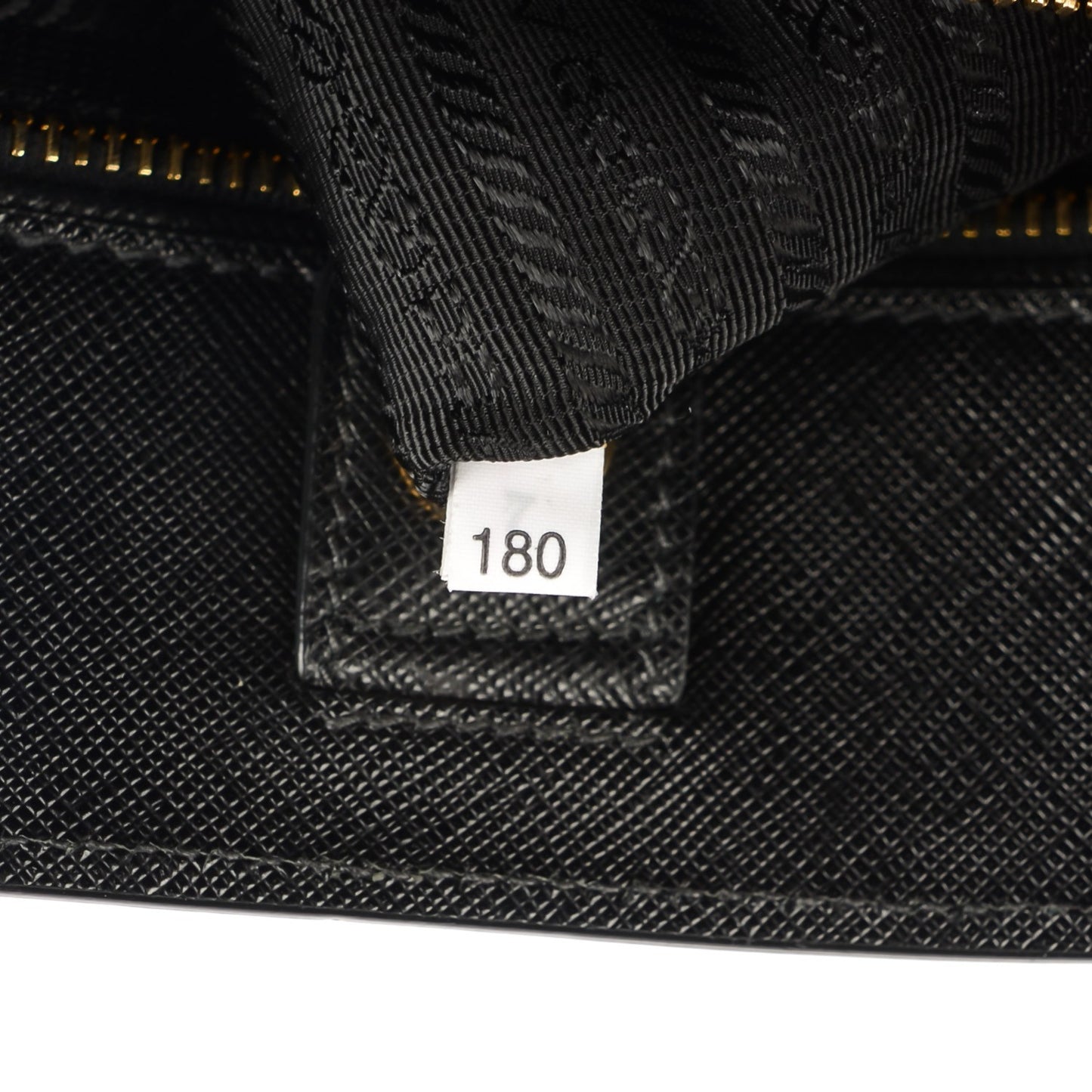 Saffiano Lux Bi-Color Tote Nero Talco