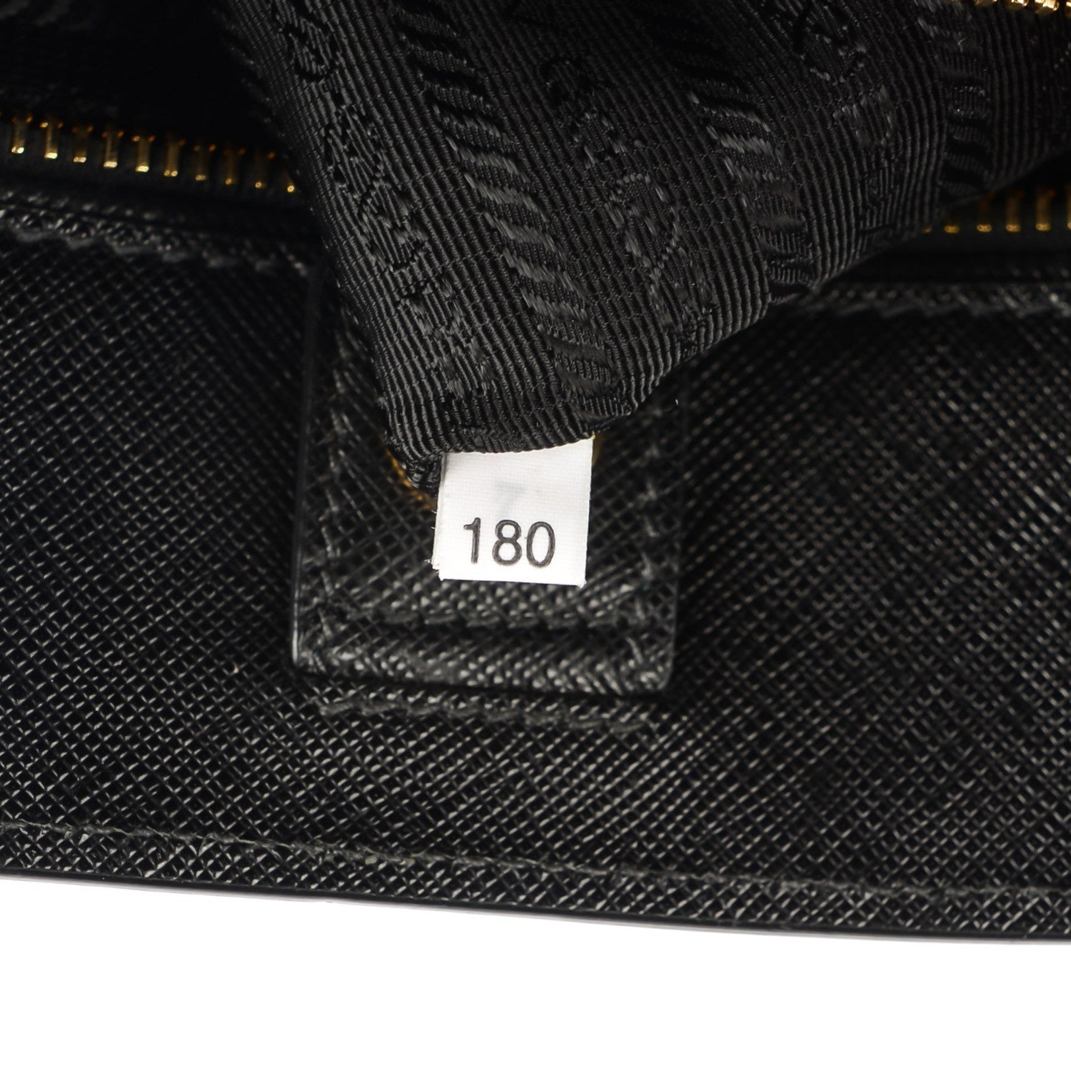 Prada Saffiano Lux Bi-Color Tote Nero Talco 8 of 9