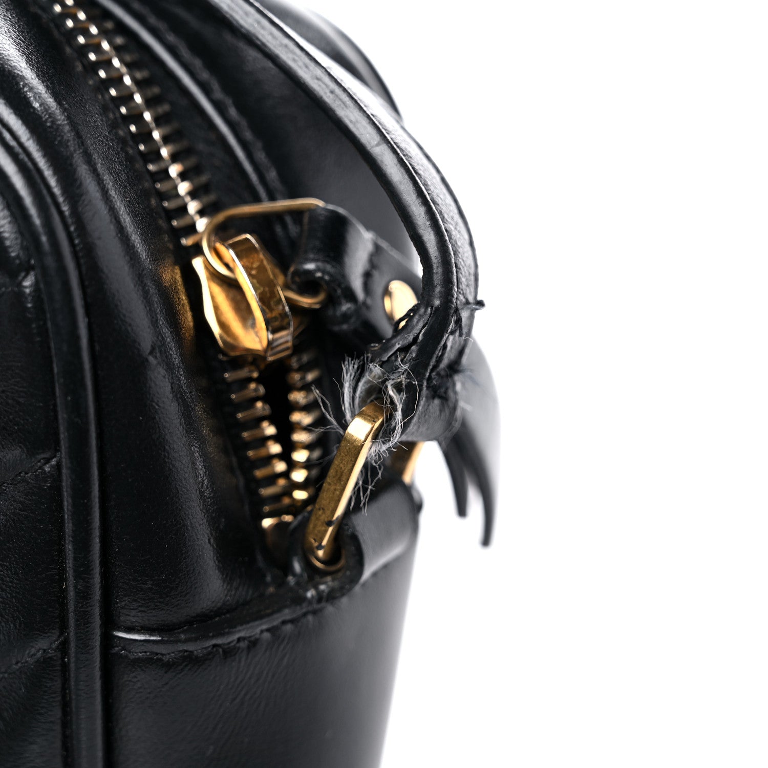 Saint Laurent Calfskin Matelasse Monogram Lou Camera Bag Black 16 of 18