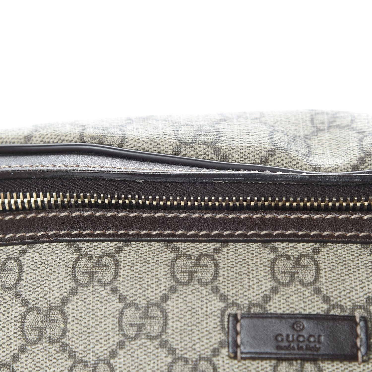 Gucci GG Supreme Monogram Belt Bag Dark Brown 11 of 13