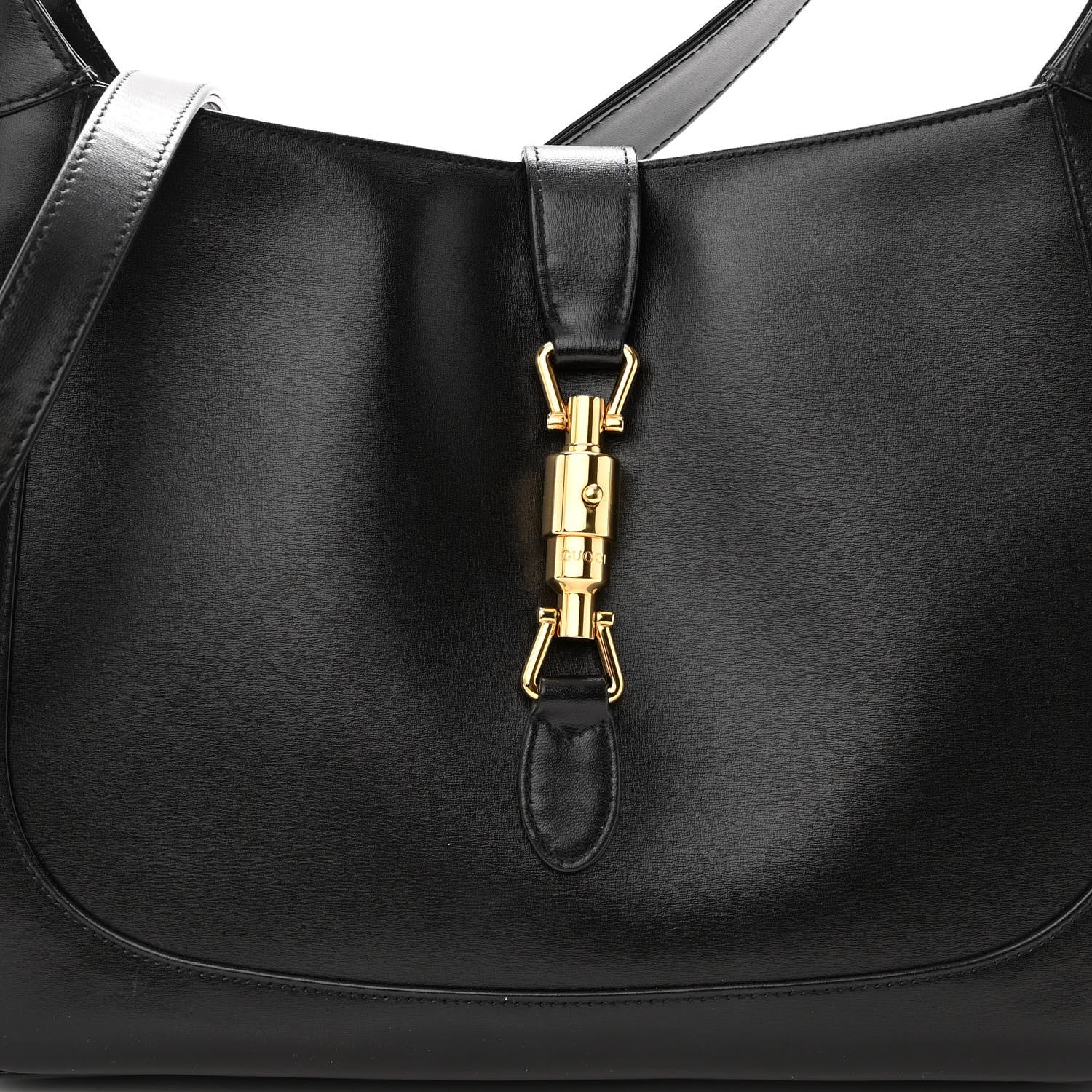 Gucci Boarded Dyana Lux Calfskin Medium Jackie 1961 Hobo Black 8 of 10