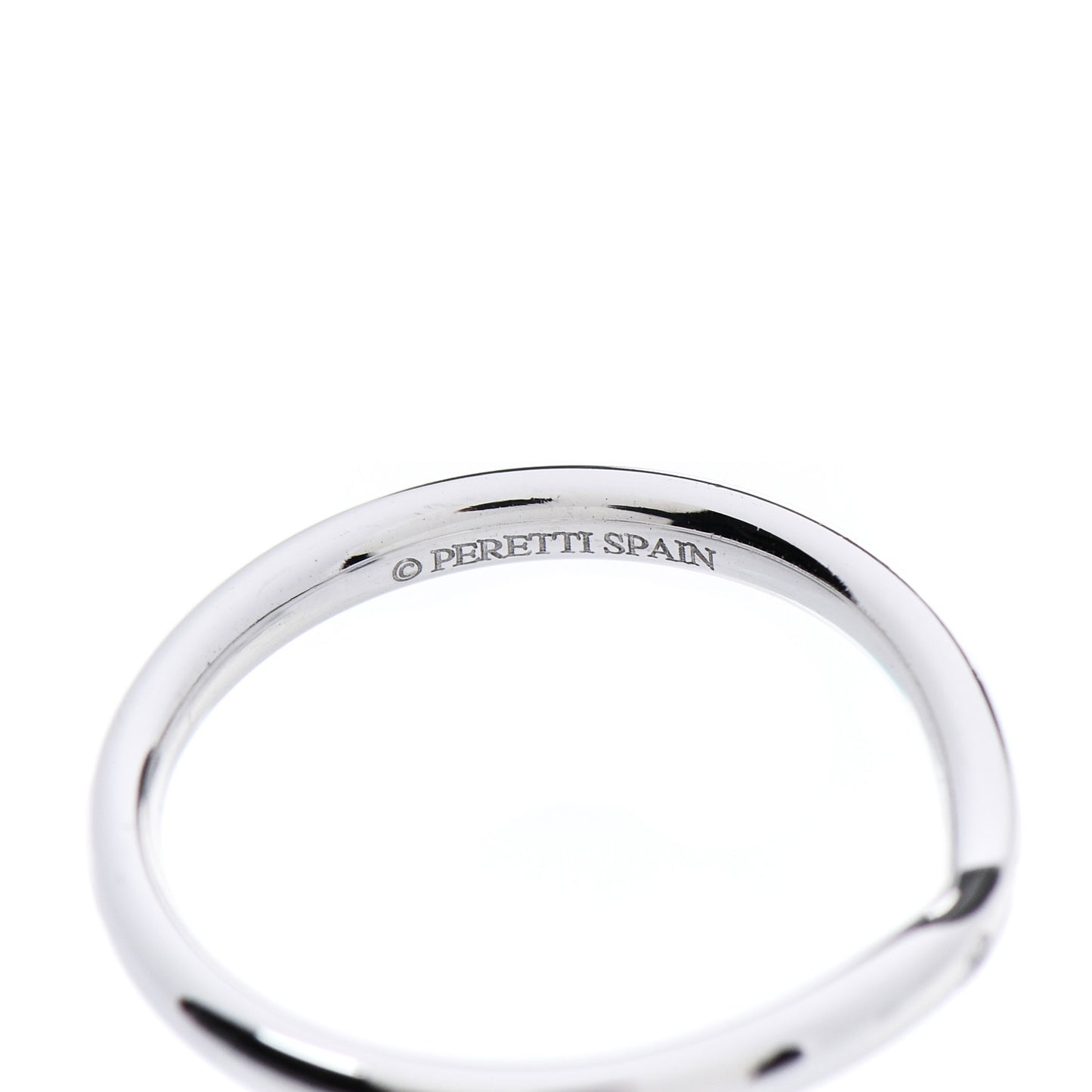 18K White Gold Diamond Elsa Peretti Wedding Band Ring 49 5