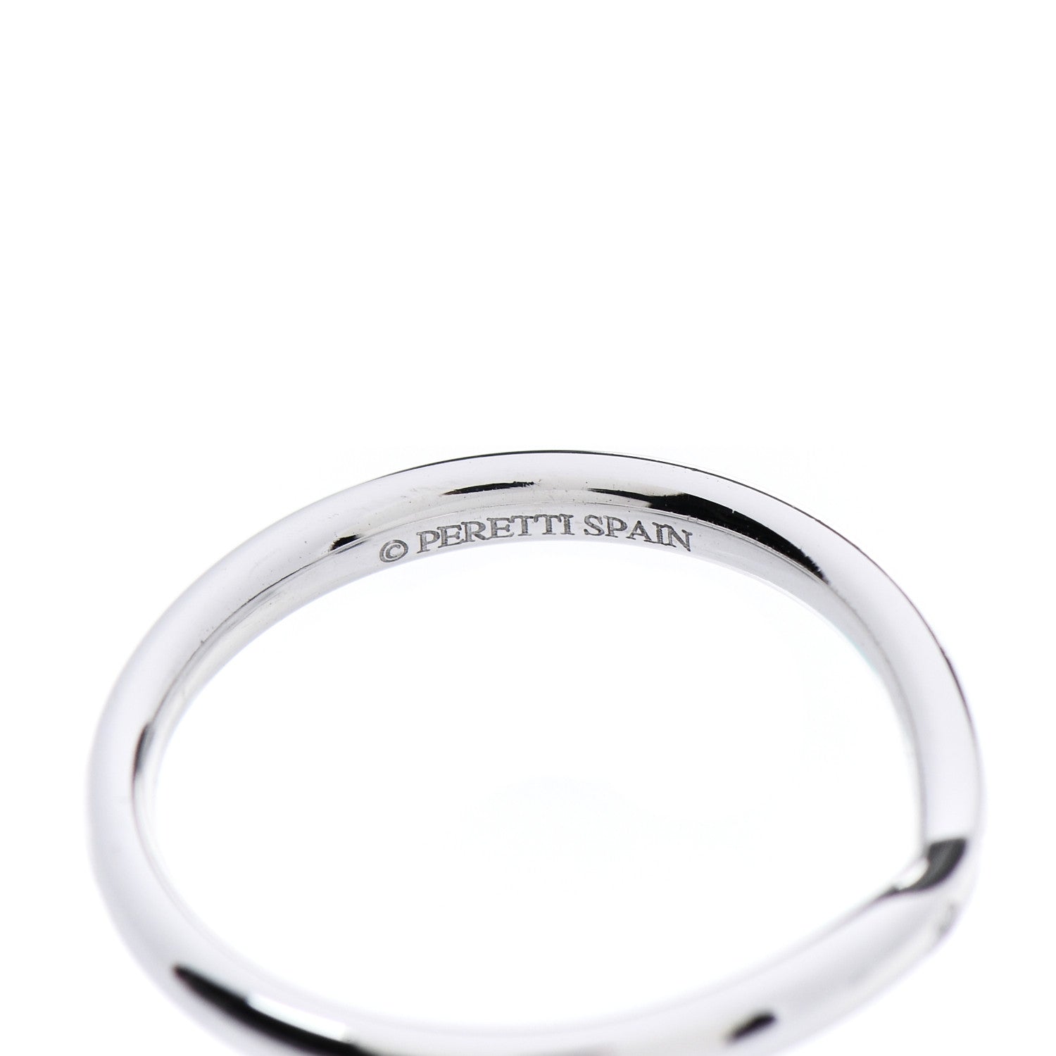 Tiffany 18K White Gold Diamond Elsa Peretti Wedding Band Ring 49 5 5 of 6