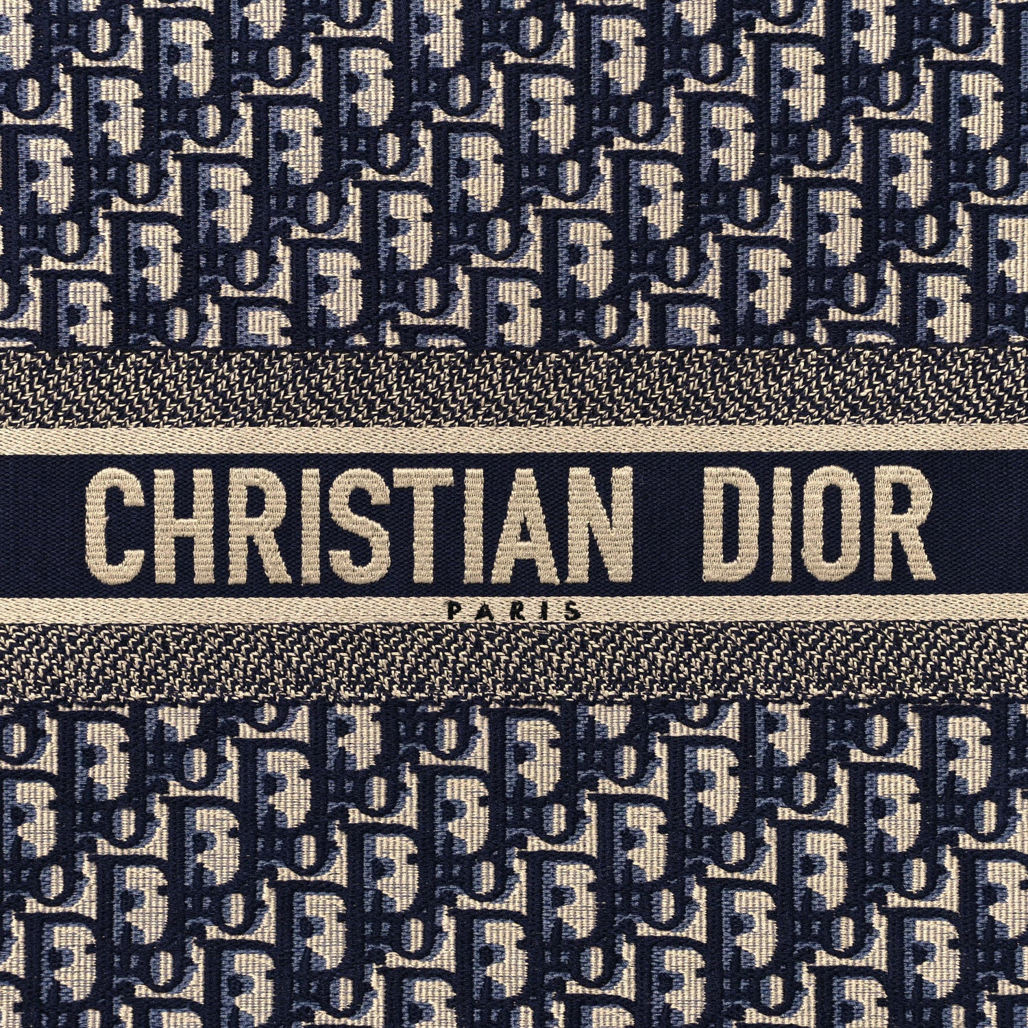 Christian Dior Oblique Book Tote Blue Multicolor 6 of 11