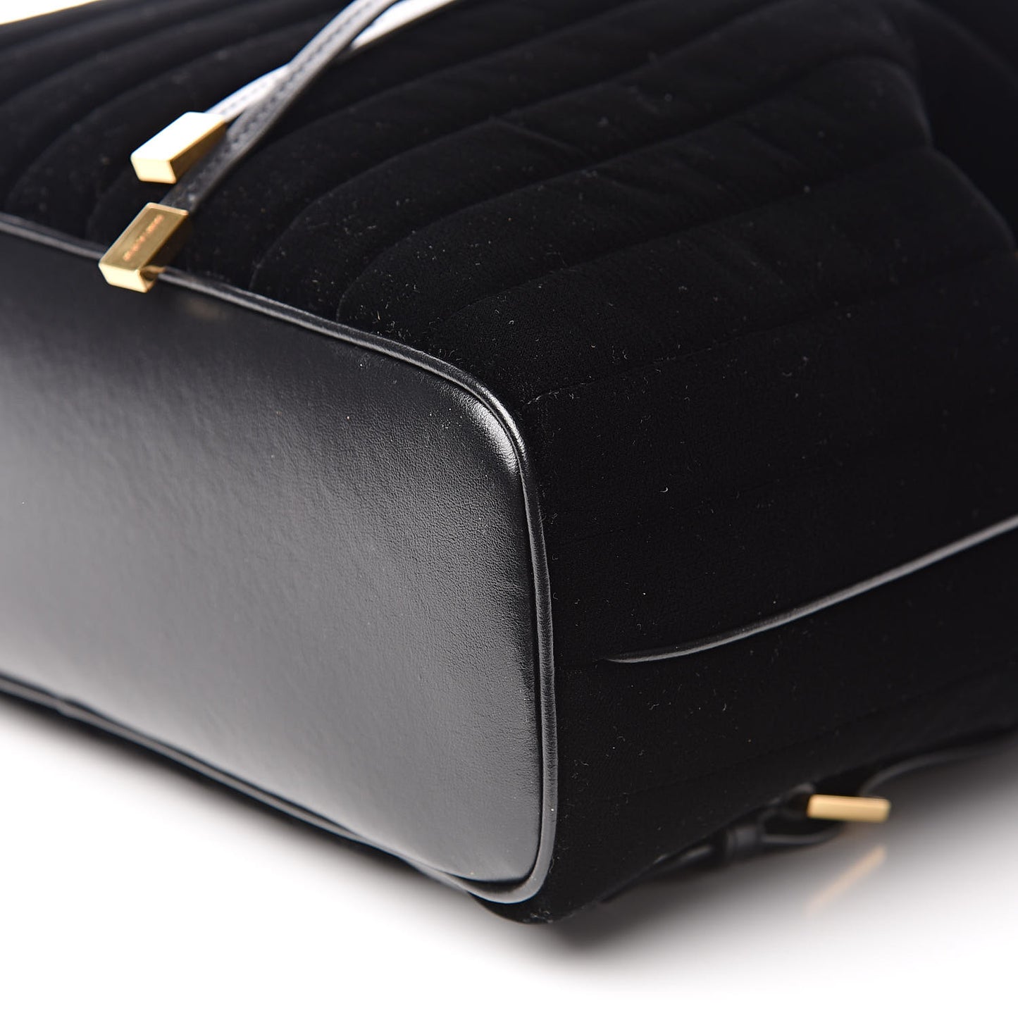 Velvet Matelasse Vicky Backpack Black